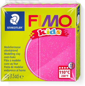 Fimo dziecięca glinka modelarska 42 g brokatowy róż
