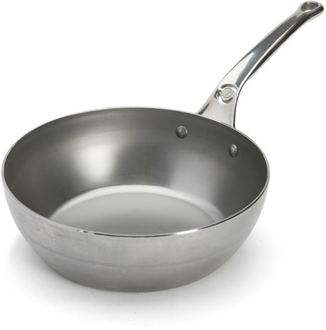 Debuyer de Buyer patelnia mineral b pro ø 24 cm – blacha stalowa – bez zawartości PFA – z uchwytami ze stali nierdzewnej – nadaje się do indukcji – wyprodukowano we Francji