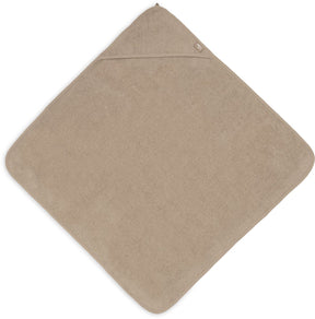 Jollein kapuzenhandtuch frottee 100x100cm - milky coffee