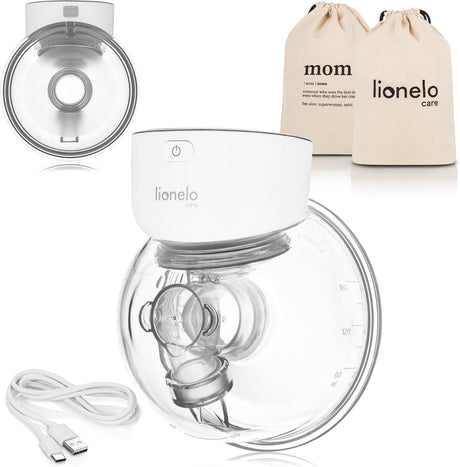 Lionelo fidi free simple - laktator - elektryczny laktator - 180 ml - bez użycia rąk