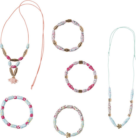 Janod - pracownia - wykonywanie biżuterii bijoux - koraliki papierowe