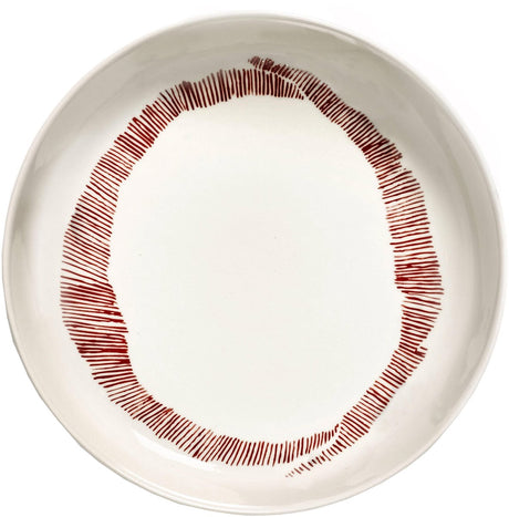 Serax - uczta ottolenghi - talerz - biały czarny - 22 ø - 2 sztuki