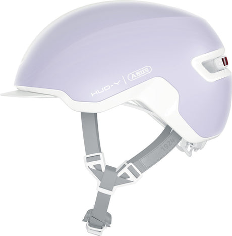 Kask rowerowy Abus hud-y pure lawenda s - 51-55 cm - fioletowy - nadaje się do użytku na rowerach elektrycznych - rowerach miejskich - 280 g