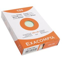 Karty katalogowe Exacompta 13479e, papier w różnych kolorach