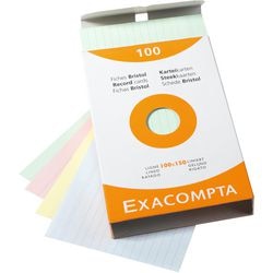 Karty indeksowe exacompta 13852x papier asortymentowy
