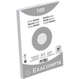 Karty katalogowe exacompta 10208e, biały papier
