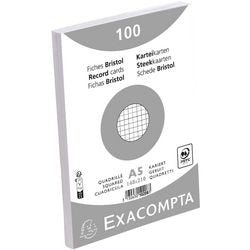Karty katalogowe exacompta 10208e, biały papier