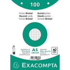 Karty katalogowe exacompta 10608e, biały papier