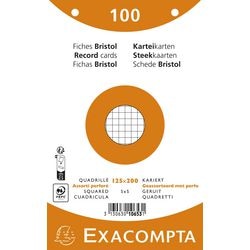 Karty katalogowe Exacompta 10653e, papier kolorowy