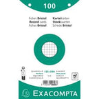 Karty katalogowe exacompta 10603e, biały papier