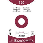 Karty katalogowe exacompta 10703e, biały papier