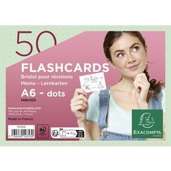 Karty indeksowe exacompta 10353e zielony papier