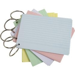 Karty katalogowe Exacompta 10330e, papier kolorowy