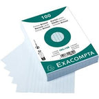 Karty katalogowe exacompta 10819se, papier błękitny