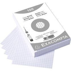 Karty katalogowe exacompta 10202e, biały papier