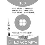 Karty katalogowe exacompta 10209e, biały papier