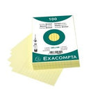 Karty katalogowe exacompta 10829se w kolorze żółtym