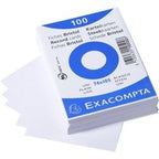 Karty katalogowe exacompta 10500se, biały papier