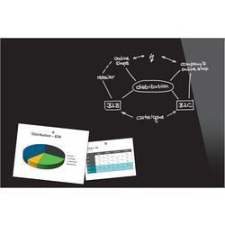 Tablica magnetyczna szklana Sigel - be!board - 90x60cm - czarna - si-b1301