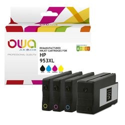Wkład atramentowy owa 953xl zgodny z cyjanem, żółtym, magentą i czarnym