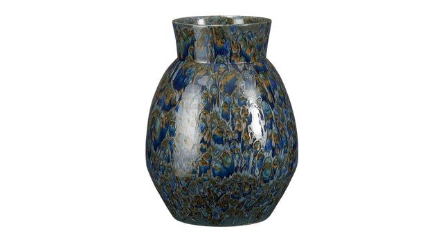 Harris vaas rond blauw - h50xd38cm