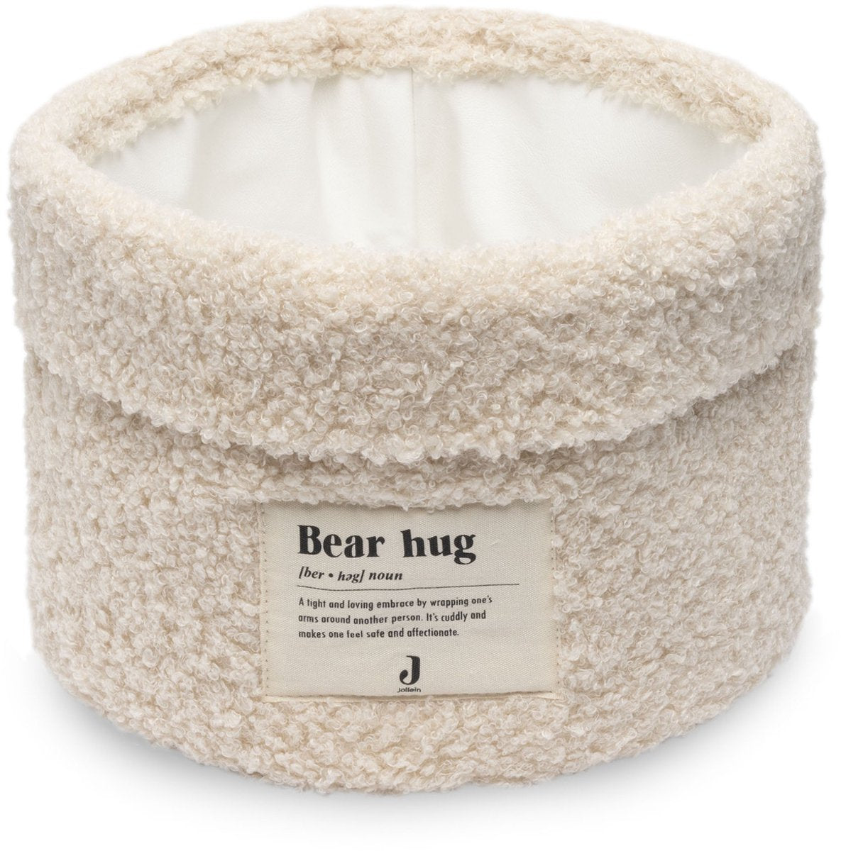 Jollein - commodemandje 14x18cm - commode mandje - boucle - naturel