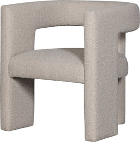 Woood tiwa fauteuil - bouclé - beige - 70x64x64