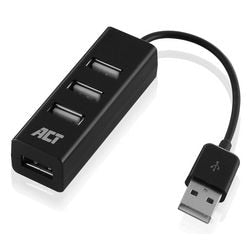 Koncentrator USB Act ac6205 czarny