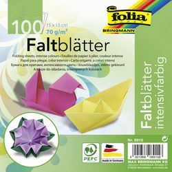 Papier typu kraft folia 15 x 15 cm 70 g m² asortyment kolorów 100 arkuszy