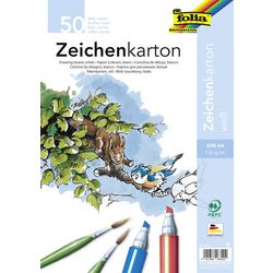Papier rysunkowy folia a4 120 g m² biały 50 ark