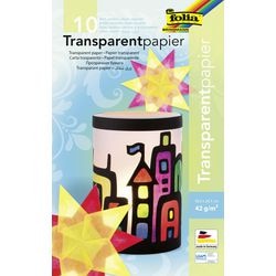 Kalka kreślarska folia 18,5 x 29,7 cm 42 g m² asortyment kolorów 10 arkuszy