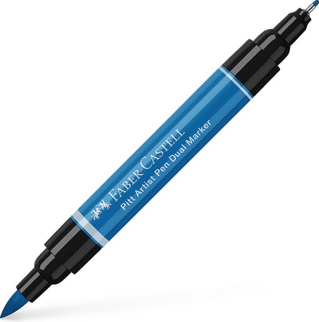 Marker rysunkowy Faber-castell - pitt Artist Pen - 110 ftalo niebieski - duomarkery - marker dwustronny - fc-162110