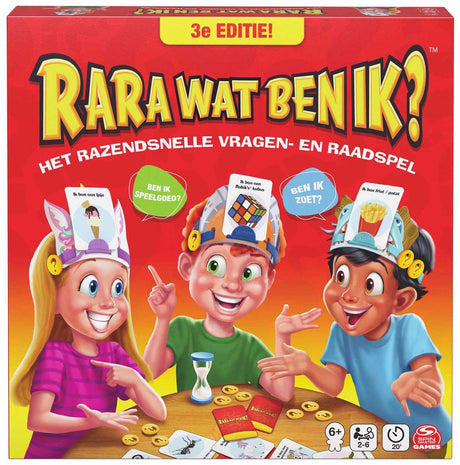Spin master games rara, kim jestem? hedbanz 3 edycja 2025 - nowe karty i opaski - 2-6 graczy
