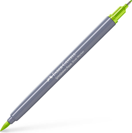 Faber-castell - podwójny marker akwarelowy - goldfaber - jasnozielony 171 - pędzel 0,6mm - fc-164671