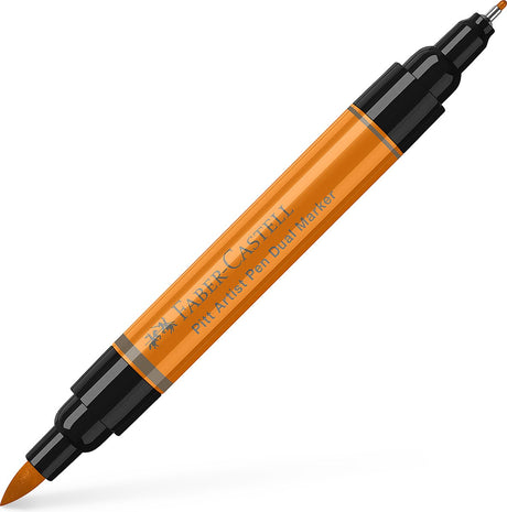Marker rysunkowy Faber-castell - długopis Pitt Artist - 113 pomarańczowa glazura - duomarkery - marker dwustronny - fc-162113