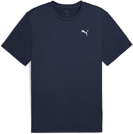 Męska koszulka sportowa Puma m tad Essentials solid cat tee (lc small cat) - granatowo-biała
