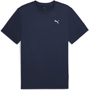 Męska koszulka sportowa Puma m tad Essentials solid cat tee (lc small cat) - granatowo-biała