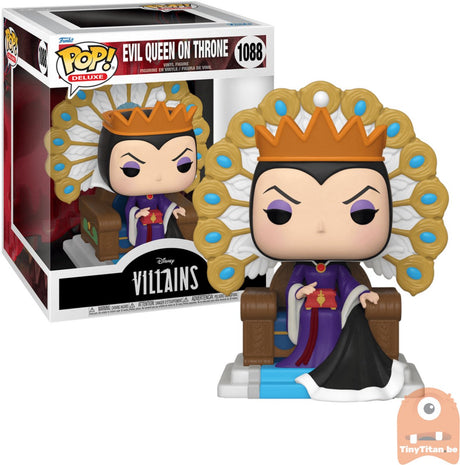 Figurka kolekcjonerska Funko Królewna Śnieżka Disney pop! deluxe złoczyńcy zła królowa na tronie 9 cm wielokolorowe