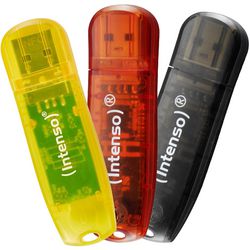 Pamięć USB intenso 3502483 32 GB żółty, czerwony, czarny