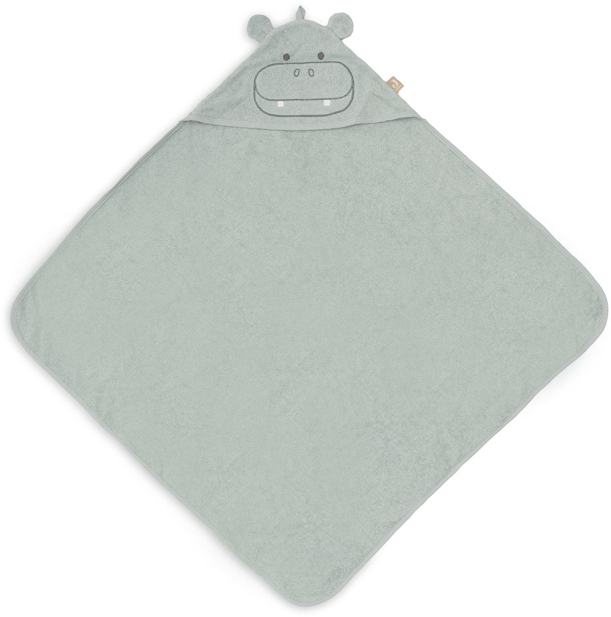 Jollein kapuzenhandtuch frottee 75x75cm - hippo happy