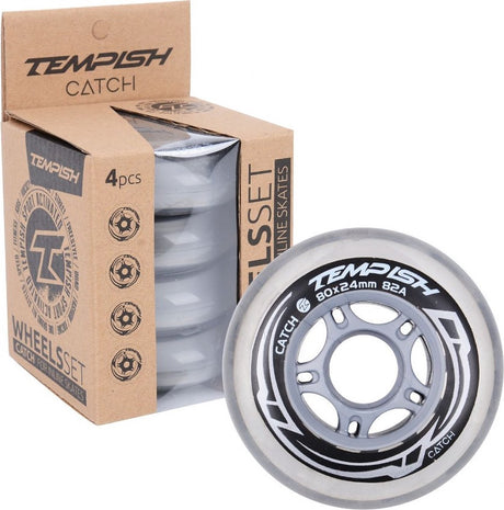 Tempish – koła catch 82a – 80 mm – 4 sztuki – trwałość przyczepności dla rolkarzy rekreacyjnych