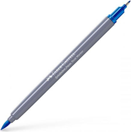 Faber-castell - podwójny marker akwarelowy - goldfaber - lazurowy błękit 449 - pędzel 0,6mm - fc-164649