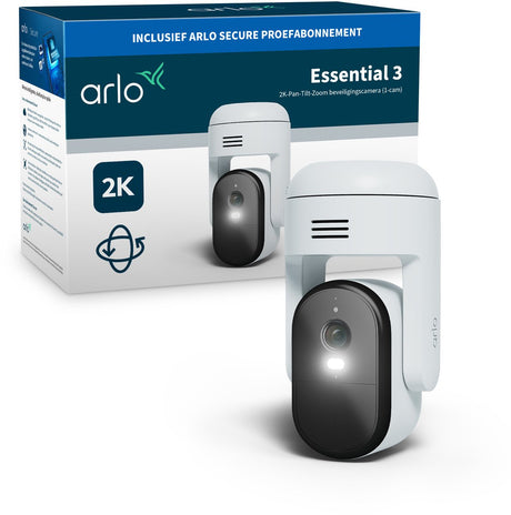 Kamera bezpieczeństwa Arlo Essential3 2K PTZ do użytku na zewnątrz — 1 kamera IP