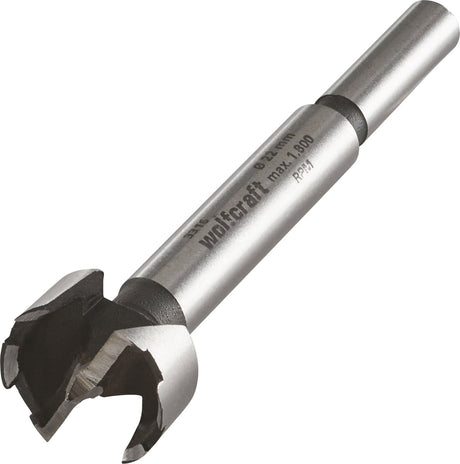 Wolfcraft - wiertło forstnera 22mm - wiertło do zawiasów - wiertło z łbem walcowym wiertło cylindryczne do drewna ø 22 mm - 3316000