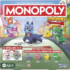 Monopoly juniorska gra planszowa, 2 gry w 1