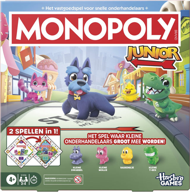 Monopoly juniorska gra planszowa, 2 gry w 1