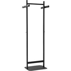 Wieszak na płaszcze do salsy Maul - 10 haczyków - podstawa - czarny - 1 sztuka - 60 x 43 x 173 cm -