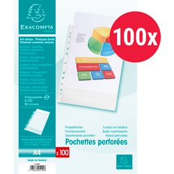 Torebki wystawowe exacompta 5100e przezroczysty polipropylen a4