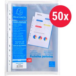 Torebki wystawowe exacompta 5250e przezroczysty polipropylen a4