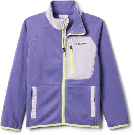 Dziecięcy sweter outdoorowy Columbia fast trek™ v z zamkiem błyskawicznym na całej długości - Stormwatch, lawendowa perła